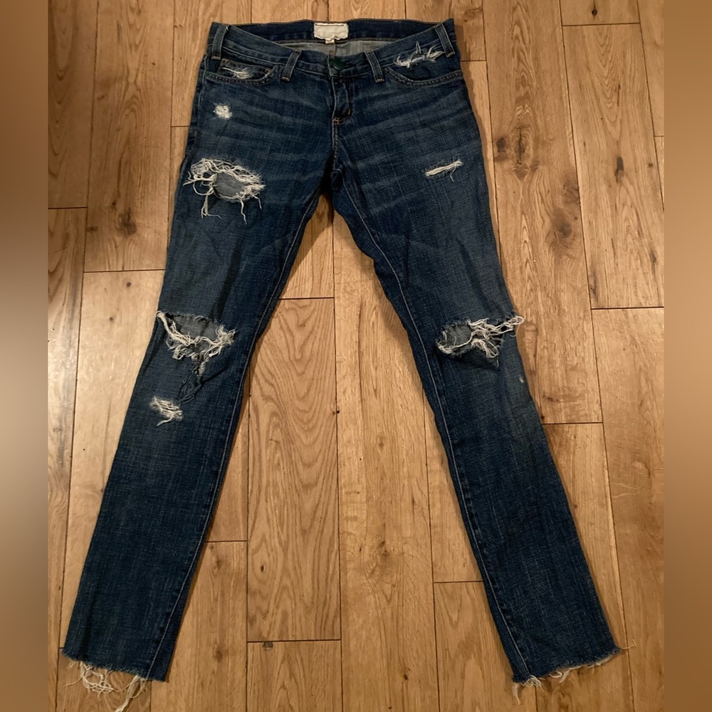 Current Elliott destroyed skinny jean super rare size 25 good used condition